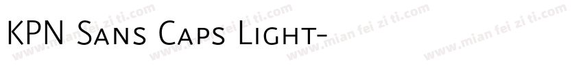 KPN Sans Caps Light字体转换